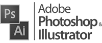 Adobe Photoshop and Illustrator